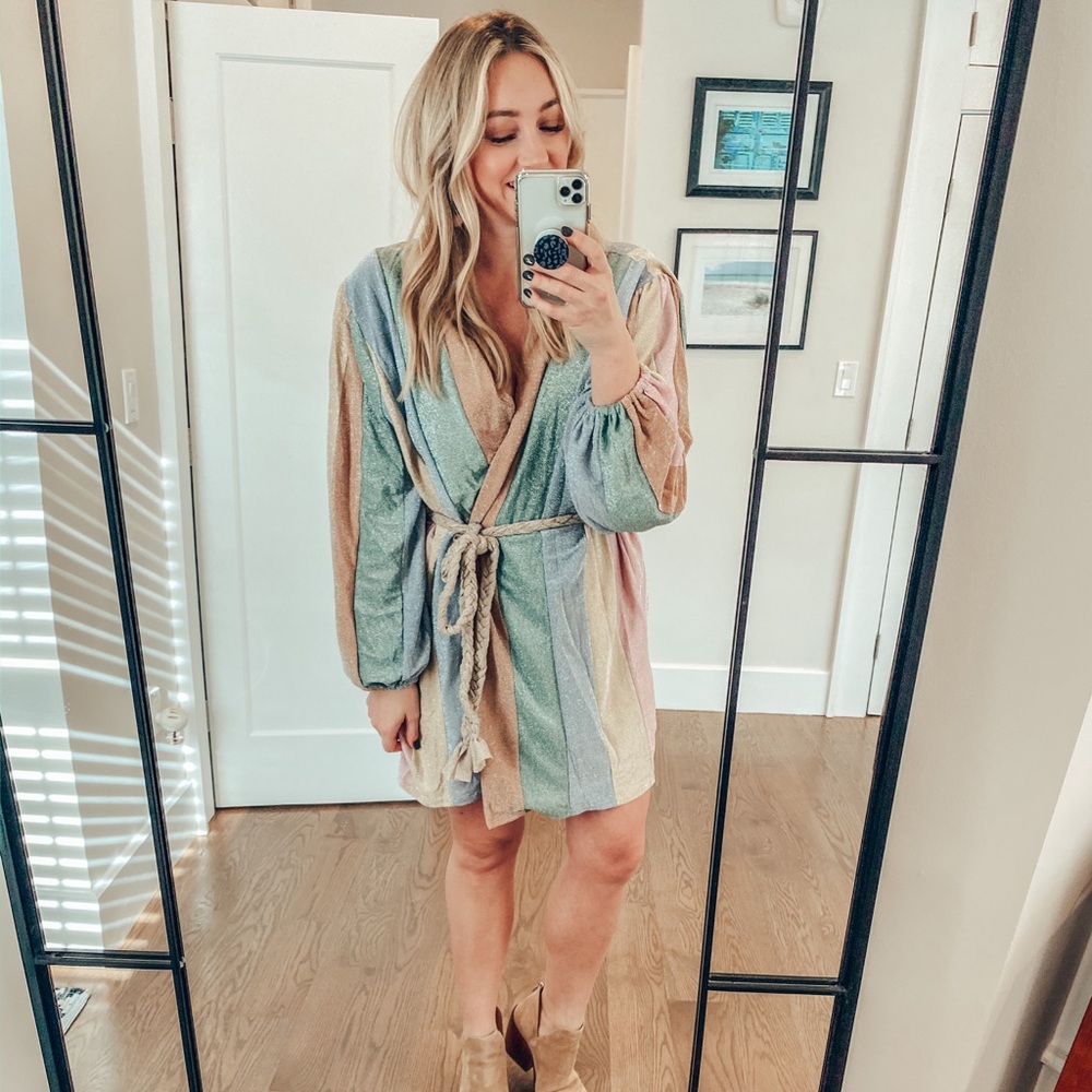 Sparkle Wrap Dress